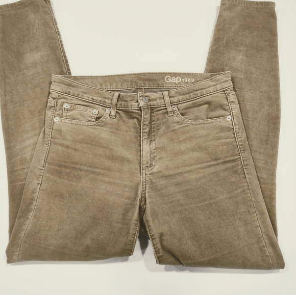 Ladies GAP Skinny Corduroys Light Khaki. Size 30. Regular - Picture 2 of 5